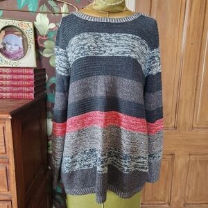APT 9 Striped Sparkle Sweater Size XL